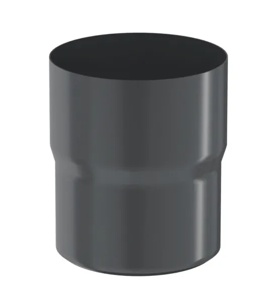 Водосток Aquasistem, система 125x90 - Соединитель трубы RAL 7024 Тёмно-серый купить в Димитровграде