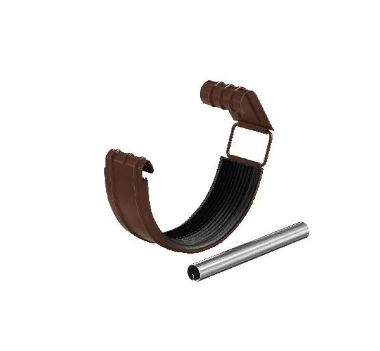 Водосток Aquasistem, система 150/100 - Соединитель желоба с резиновым уплотнителем RAL 8017 Коричневый купить в Димитровграде