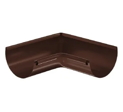 Водосток Aquasistem, система 150/100 - Угол желоба, внутренний 90° RAL 8017 Коричневый