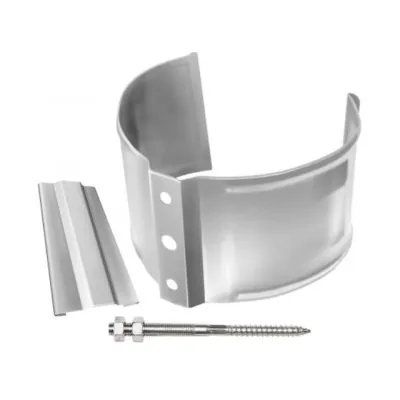 Водосток Grand Line 150x100 – Хомут трубы (на кирпич) RAL 9003