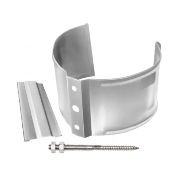 Водосток Grand Line 150x100 – Хомут трубы (на кирпич) RAL 9003 купить в Димитровграде