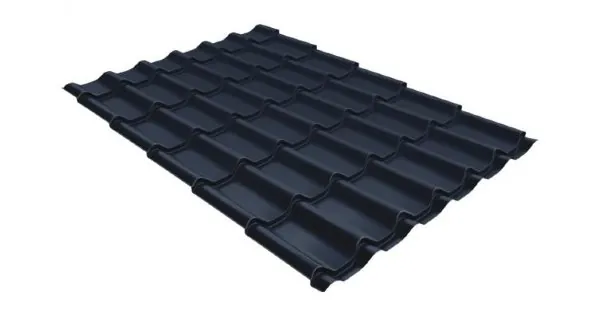 Металлочерепица классик 0,5 Satin RAL 7024 мокрый асфальт купить в Димитровграде