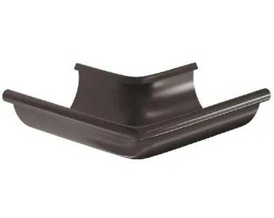 Водосток Aquasistem, система 150/100 -  Угол желоба, наружный 90° RR 32 Тёмно Коричневый