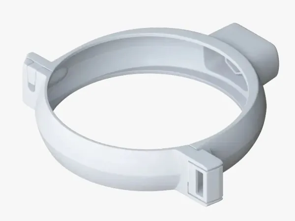 Водосток Альта-Профиль ПВХ – Хомут трубы (белый) купить в Димитровграде