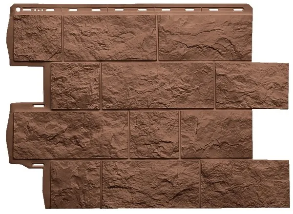 Фасадная панель Альта-Профиль Туф ЭКО Терракотовый купить в Димитровграде