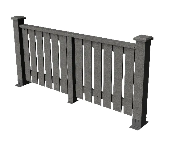 Ограждения декоративное ДПК GRINDERDECO  Вилидж серый базальт купить в Димитровграде