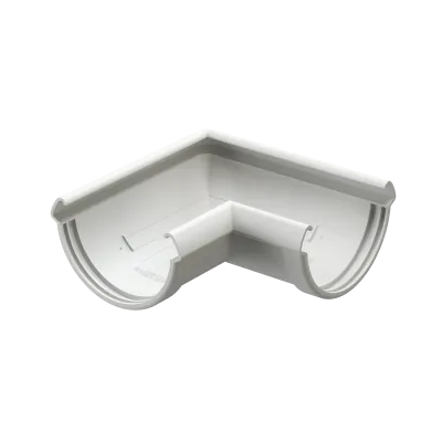 Угол желоба 90° Docke Lux ПВХ Пломбир