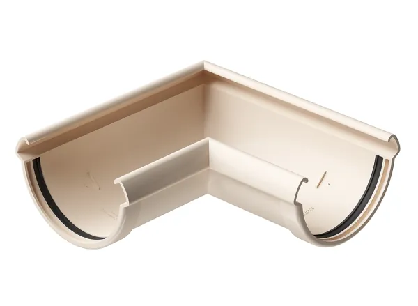 Угол желоба 90° Docke Lux ПВХ Латте купить в Димитровграде