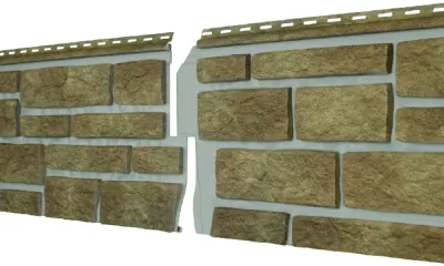 Фасадная панель Ю-пласт Стоун Хаус S-Lock Таганай вулканический