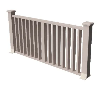 Ограждения декоративное ДПК GRINDERDECO  Риальто выбеленый дуб