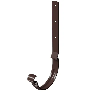 Карнизный крюк длинный D125 Döcke STAL PREMIUM Шоколад, (RAL 8019)