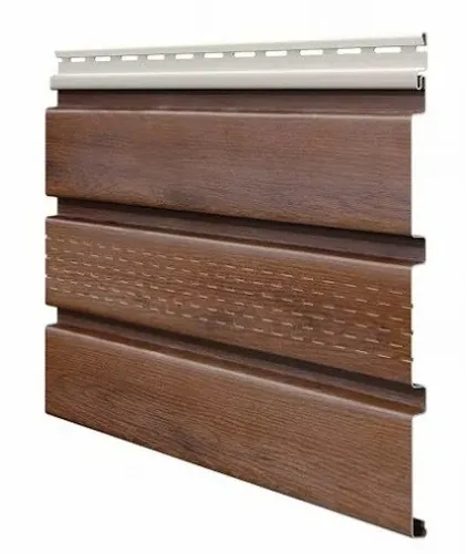 Софит ламинированный VOX UNICOLOR с центральной перфорацией, Коричневый купить в Димитровграде Софит ламинированный VOX UNICOLOR с центральной перфорацией, Коричневый купить в Димитровграде