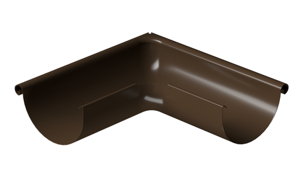 Угол внешний 90° D125 Döcke STAL PREMIUM Каштан, (RAL 8017) купить в Димитровграде