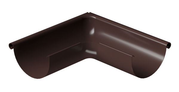 Угол внешний 90° D125 Döcke STAL PREMIUM Шоколад, (RAL 8019) купить в Димитровграде