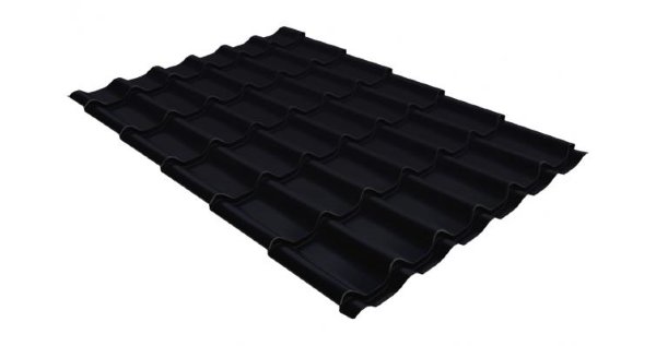 Металлочерепица классик GL 0,5 Velur20 RAL 9005 черный купить в Димитровграде