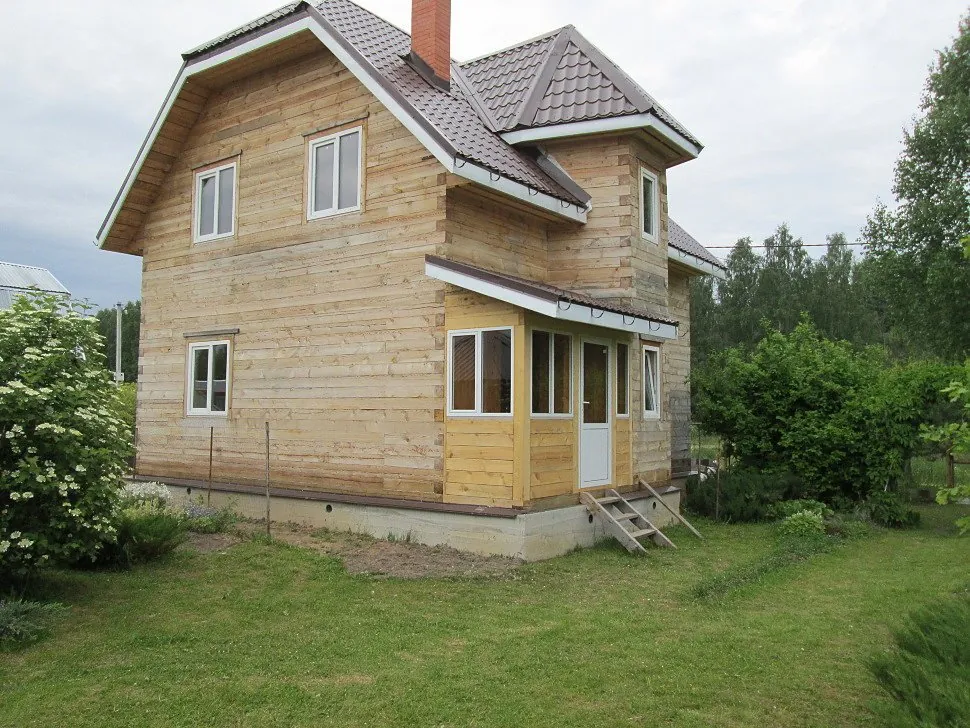 Сайдинг под бревно монтаж