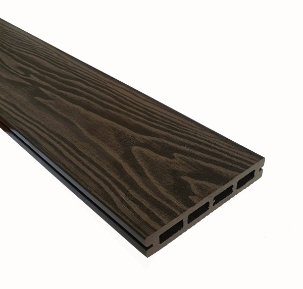 Террасная доска из ДПК Terrapol Смарт 3D Пустотелая с пазом Венге Соренто купить в Димитровграде