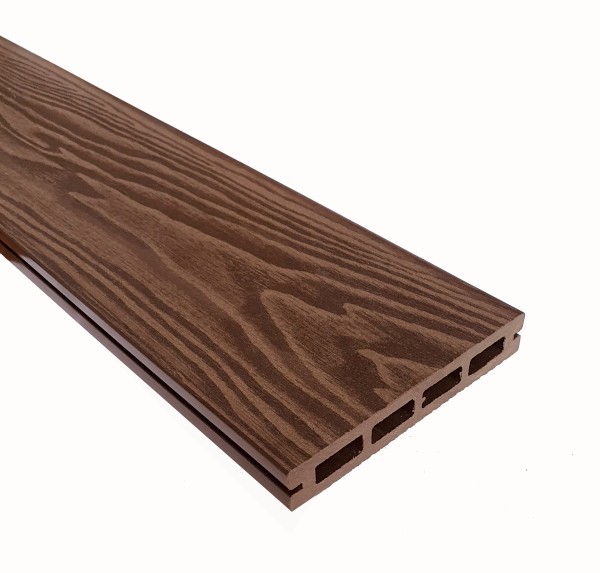 Террасная доска из ДПК Terrapol Смарт 3D Пустотелая с пазом Орех Милано купить в Димитровграде