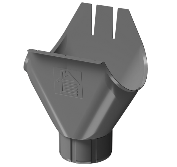 Воронка желоба D125 Döcke STAL PREMIUM Графит, (RAL 7024) купить в Димитровграде