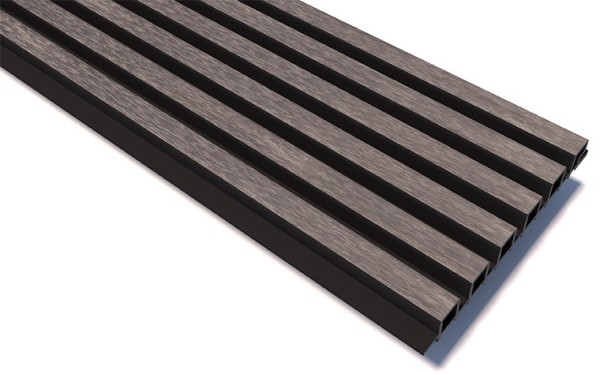 Реечные панели WOODVEX Lines Ultra Smoke gray купить в Димитровграде