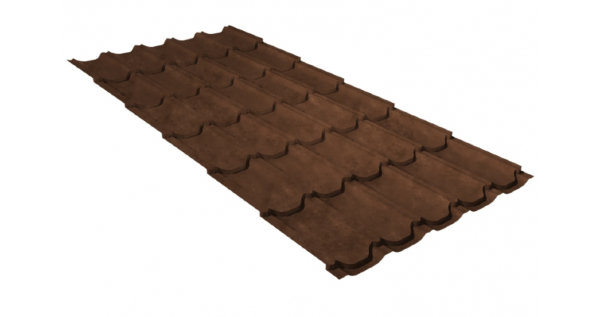 Металлочерепица квинта плюс 0,45 Safari Twincolor Brown купить в Димитровграде