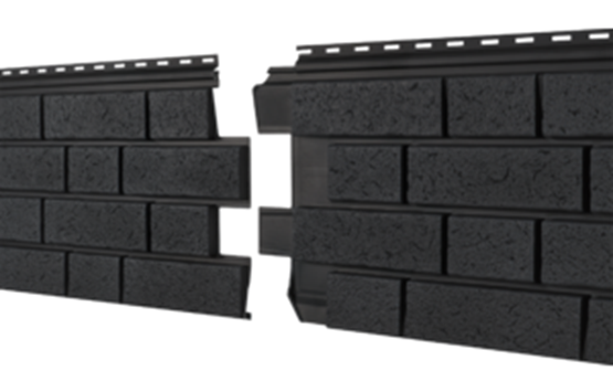 Фасадная панель Ю-пласт Стоун Хаус S-Lock Клинкер Нордик Графитовый купить в Димитровграде