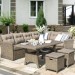 Комплект мебели AFINA плетеной из иск. ротанга AFM-307B Beige купить в Димитровграде