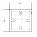 Столб SEQUOIA Evolution 3D WOOD BROWN купить в Димитровграде