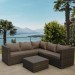 Комплект мебели AFINA плетеной из иск. ротанга YR825A Brown/Beige купить в Димитровграде