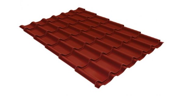 Металлочерепица классик 0,5 Satin RAL 3009 оксидно-красный купить в Димитровграде
