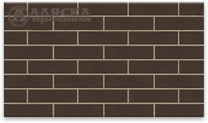 Фасадная Термопанели Аляска Amsterdam brown купить в Димитровграде