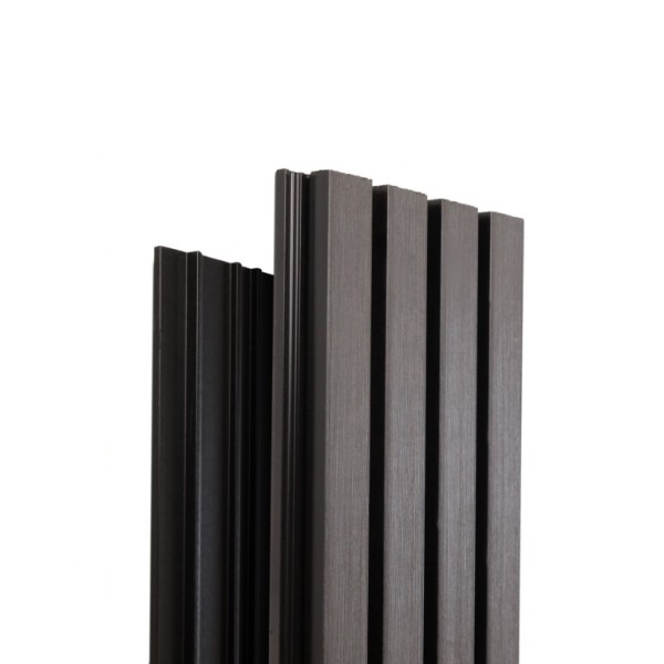 Фасадная доска Ecodecking Техно реечная 200х26х3000 Графит купить в Димитровграде
