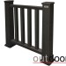 Ограждение из ДПК Outdoor Классик 3D STORM чёрный купить в Димитровграде