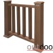 Ограждение из ДПК Outdoor Классик 3D STORM коричневый микс купить в Димитровграде