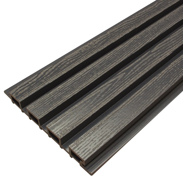 Фасадная доска из ДПК Faynag Wood Рейка Мокрый Асфальт купить в Димитровграде