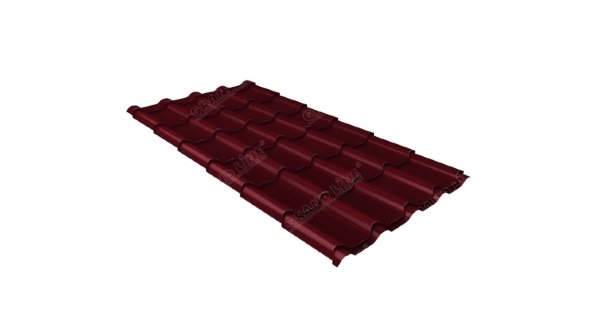 Металлочерепица камея 0,5 Satin RAL 3005 красное вино купить в Димитровграде