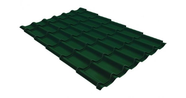 Металлочерепица классик 0,5 Satin RAL 6005 зеленый мох купить в Димитровграде