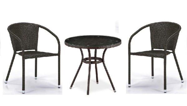 Комплект плетеной мебели AFINA из иск. ротанга Асоль-7 T282ANT/Y137C-W53 Brown 2Pcs купить в Димитровграде