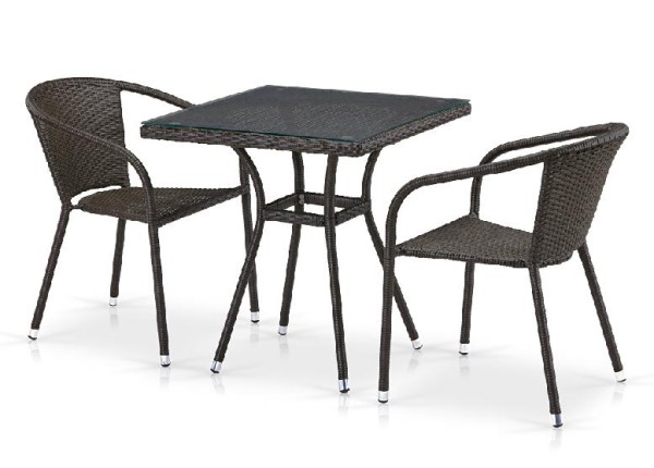 Комплект плетеной мебели AFINA из иск. ротанга T282BNT/Y137C-W53 Brown 2Pcs купить в Димитровграде