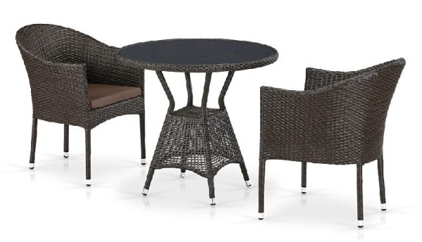 Комплект плетеной мебели AFINA из иск. ротанга T707ANS/Y350-W53 Brown 2Pcs купить в Димитровграде