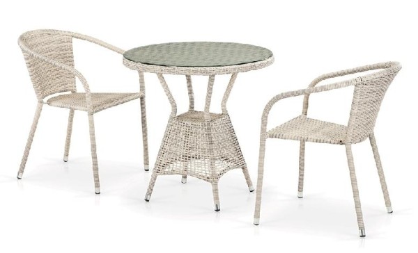Комплект плетеной мебели AFINA из иск. ротанга T705ANT/Y137C-W85 Latte 2Pcs купить в Димитровграде