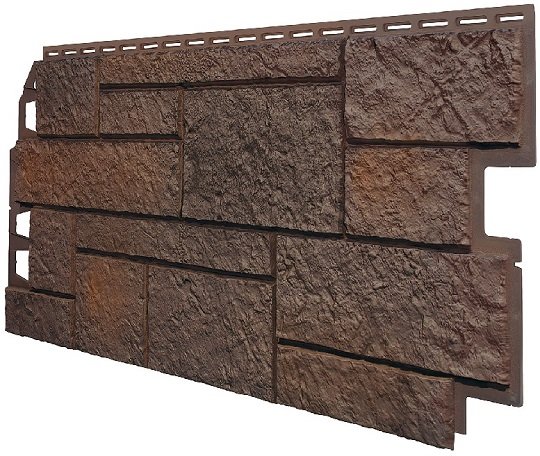 Фасадная панель VOX Sandstone (Сандстоун) темно коричневый купить в Димитровграде