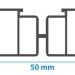 Лага алюминиевая KRONEX 50x25x3000 мм несущая купить в Димитровграде