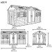 Сарай пластиковый LifeTime 15x8 DD купить в Димитровграде