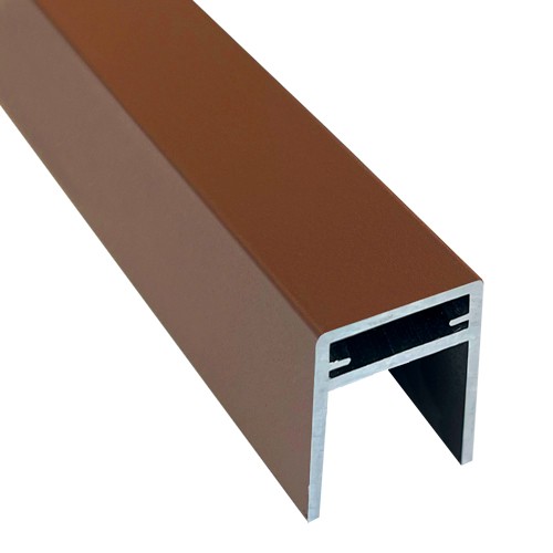 П-профиль Алюминиевый EasyDecking 35x25 Коричневый купить в Димитровграде