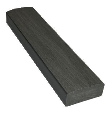 Лавочный брус Ecodecking Некст полнотелый брашированный 70х35 графит купить в Димитровграде
