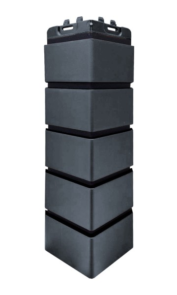 Угол Grand Line состаренный кирпич премиум Графит (шов RAL 9005) купить в Димитровграде