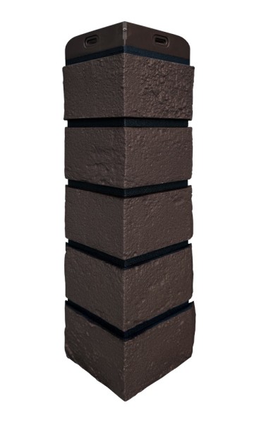 Угол Grand Line состаренный кирпич премиум Шоколадный (шов RAL 9005) купить в Димитровграде